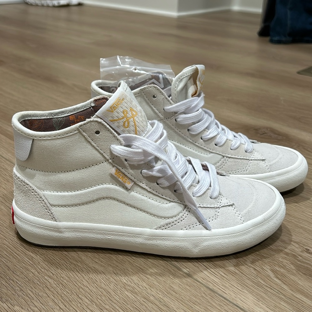 White high top vans